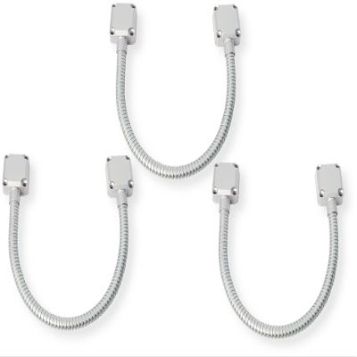 Seco-Larm SD-969-S18Q Pack of 3 Armored Door Cords, Die-cast Aluminum End Caps, 17", Surface-Mount, Designed to Carry Wiring to Conduct Power to Electric Locks or Access Systems Mounted in Doors