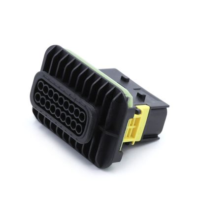 LIANGMEI Qingqing Store 1-10 Sets 18 Pin ECU Energy Vehicles Electric Housing Plug Wiring Cable Waterproof Connector HDSCS 1-1564526-1 1-1563759-1 (Color : Dark Grey, Size : 5 Sets)