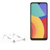 BoxWave Stand and Mount Compatible with Alcatel 1S (2021) - Pocket Aluminum Stand 3-in-1, Portable Multi Angle Viewing Riser - Metallic Silver view 1