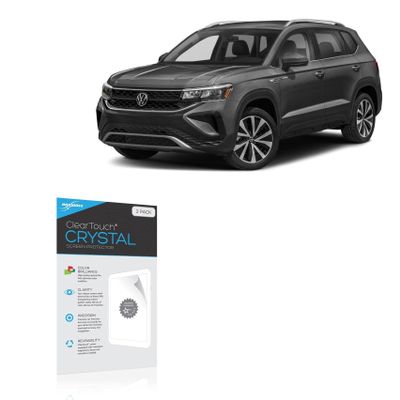 BoxWave Screen Protector Compatible with Volkswagen 2024 Taos Instrument Display (10.25 in) - ClearTouch Crystal (2-Pack), HD Film Skin - Shields from Scratches