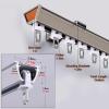 10feet 11ft 12ft 13ft 14ft 18feet Curtain Double Tracks Wall Mounting, Heavy-Duty Aluminum Sliding Curtain Rail System for Living Room/Bedroom/Shower/RV, V-Shaped ( Color : Grey , Size : 5.5m/18ft ) view 3