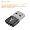 Rebower USB C Female to USB Male Adapters Type C to USB Converters[for Phone Tablet Computer] - Black/3 Pcs view 3