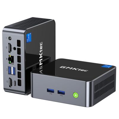 GMKtec Mini PC Intel i5-12450H(Turbo 4.4 GHz) 32GB DDR4 1TB M.2 NVMe SSD Intel i226v Mini Computers, USB 3.2, Type-C/WiFi 6, BT5.2, RJ45 2.5G/ 4K Triple Display Desktop PC