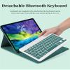 AnMengXinLing Keyboard Case for Galaxy Tab A11 Plus/A9 Plus 5G 11 Inch, with S Pen Holder,Candy Colors Slim Protective Cover with Magnetic Detachable Keyboard for Galaxy tab A9+/A11+Teal view 2
