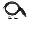 F1T`D2I USB to RJ9 RJ11 4P4C ASIAIR to IO/P/Ron Equatorial Cable I/O HC Hand Controller Fit Compatible IEQ30 IEQ45 ZEQ25 CEM60 CEM25P CME120-EC(3m) view 2