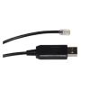 F1T`D2I USB to RJ9 RJ11 4P4C ASIAIR to IO/P/Ron Equatorial Cable I/O HC Hand Controller Fit Compatible IEQ30 IEQ45 ZEQ25 CEM60 CEM25P CME120-EC(3m) view 3