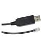 F1T`D2I USB to RJ9 RJ11 4P4C ASIAIR to IO/P/Ron Equatorial Cable I/O HC Hand Controller Fit Compatible IEQ30 IEQ45 ZEQ25 CEM60 CEM25P CME120-EC(3m) view 4