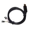 Industrial F1T`D2I FT232RL USB UART TTL 5V 3V3 to 4PIN DEBUG D-P-NT Jumper Download Cable TTL-232R-5V TTL-232R-3V3 VCC GND TXD RXD(5M,TTL 3.3V) view 1