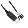 Industrial F1T`D2I FT232RL USB UART TTL 5V 3V3 to 4PIN DEBUG D-P-NT Jumper Download Cable TTL-232R-5V TTL-232R-3V3 VCC GND TXD RXD(5M,TTL 3.3V) view 3