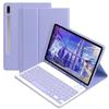Keyboard Case for Samsung Galaxy Tab S6 Lite 10.4 inch 2024/2022/2020, Candy Colors Slim Protective Cover with Magnetic Detachable Bluetooth Keyboard with S Pen Holder, Purple view 1
