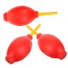 FRCOLOR 3pcs Air Blower Cleaner for Eyelash Extension and Camera Dusting Versatile Latex Bulb Design Stylish Red Color for Professional Use view 1