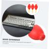FRCOLOR 3pcs Air Blower Cleaner for Eyelash Extension and Camera Dusting Versatile Latex Bulb Design Stylish Red Color for Professional Use view 3
