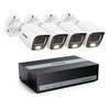 ANNKE 8 Channel Security Camera System, 3K Lite DVR Recorder with 1TB eSSD, 4X 3K IP67 Wired White Cams with Built-in Mic, Smart Dual Light, AI Motion Detection, Easy Remote Access, Smart Playback view 1