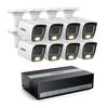 ANNKE 8 Channel Security Camera System, 3K Lite DVR Recorder with 1TB eSSD, 8X 3K IP67 Wired White Cams with Built-in Mic, Smart Dual Light, AI Motion Detection, Easy Remote Access, Smart Playback view 1