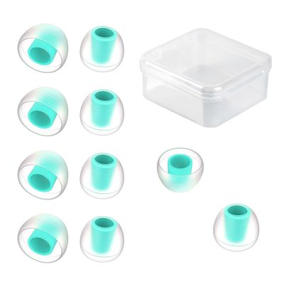 5 Pairs KBEAR 07 Ear Tips, KINBOOFI Silicone IEM Eartips, KZ Earbuds Eartips for KZ ZST ZS10 PRO AS10 ZSN ZSN ZSN PRO X ZSN PRO ZAR ZS10 PRO X Wired Headphone (Blue,M+/M+/M+,5 Paris)