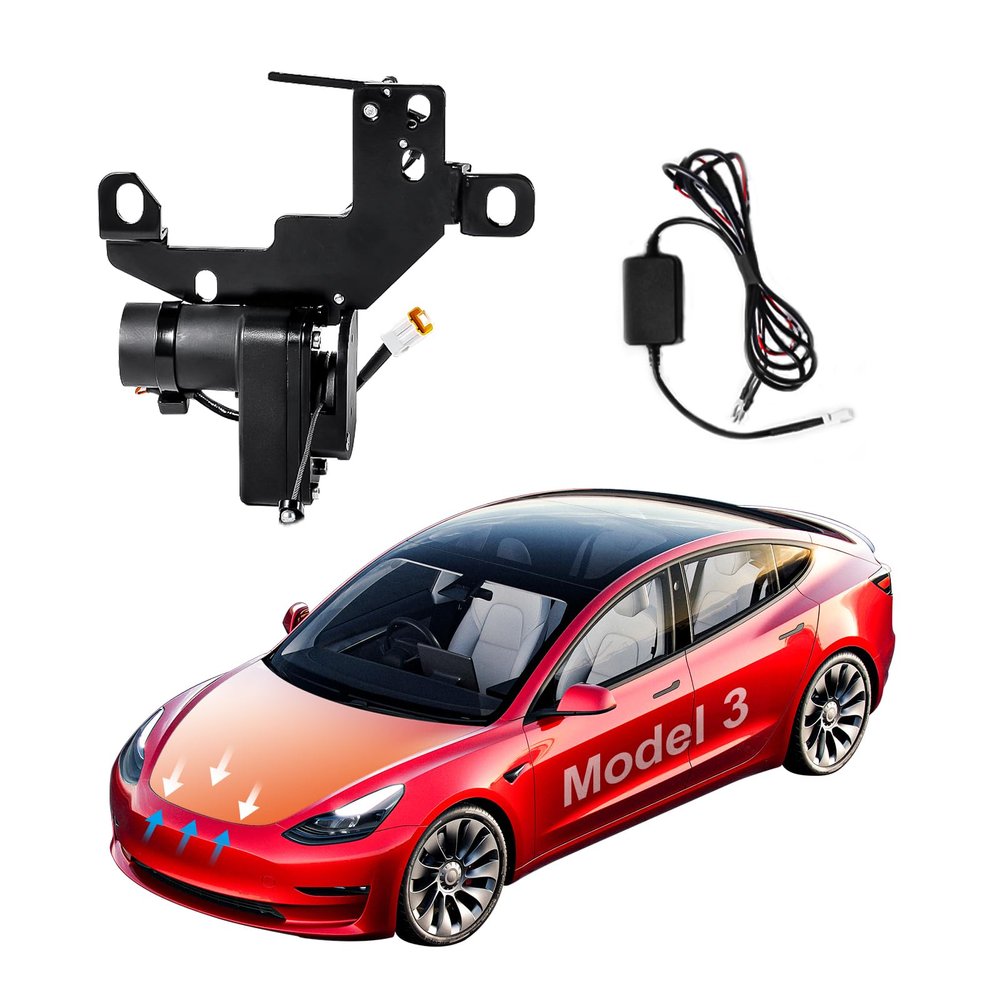 Frunk Soft Closing Lock for Tesla Model 3 2021-2023 Front Trunk Cover Automatic Closer Auto Close Electric Suction Lid Locker Compatible with Tesla 2021 2022 2023 Highland(Not fit Model 3 2019 2020)