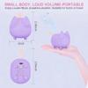 Svemei 2PCS Cute Bluetooth Speaker, Mini Cat Portable Wireless Speakers with Stereo Sound, Built-in Mic, Dual Pairing,40H Playtime for Room, Desk Decor, Ideal Gift for Kids, Women (Purple) view 3