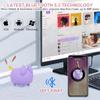 Svemei 2PCS Cute Bluetooth Speaker, Mini Cat Portable Wireless Speakers with Stereo Sound, Built-in Mic, Dual Pairing,40H Playtime for Room, Desk Decor, Ideal Gift for Kids, Women (Purple) view 4