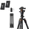 K&F Concept Camera Tripod & Quick Release Plate 2 Pack view 1