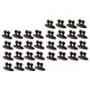 Angoily 32pcs Multi-Purpose Cable Clips for Car and Home Lightweight Wire Organizer for Charging Cables Earphone Wires and More Easy to Install and Remove Black view 1