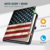 Fintie Case for Samsung Galaxy Tab S10 Lite/ S10 FE/ S9 FE 5G 10.9 Inch/Tab S9 11 Inch with S Pen Holder, Multi-Angle Viewing Protective Cover with Pocket, Auto Sleep/Wake, US Flag view 4