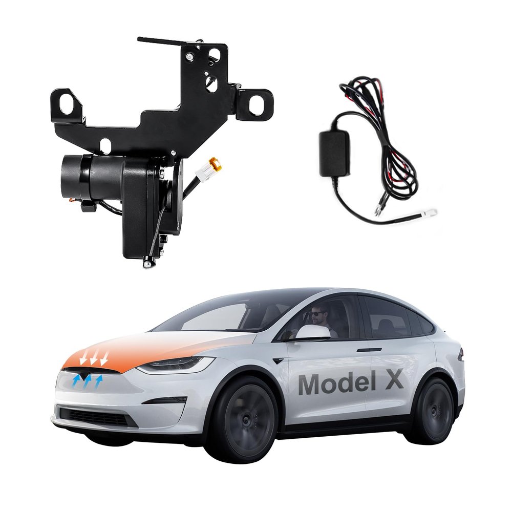 Automatic Power Frunk Closer for Tesla Model X 2021-2025 - Hands Free Soft Close Front Trunk Lock with Electric Suction Easy Install