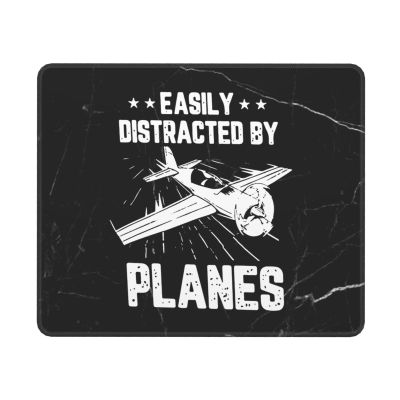 DKMDD Easily Distracted by Airplanes Mouse Pad Advanced Textured Mouse Pad Suitable for Laptops Computers and PCs Gaming and Work 10x12in, White