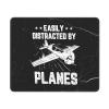 DKMDD Easily Distracted by Airplanes Mouse Pad Advanced Textured Mouse Pad Suitable for Laptops Computers and PCs Gaming and Work 10x12in, White view 1