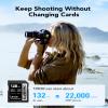 Lexar 128GB (2-PK) Professional Silver PRO SDXC Memory Card, UHS-II, C10, U3, V60 & 128GB (2-Pack) Professional 1667x SDXC Memory Cards, UHS-II, C10, U3, V60, Full-HD & 4K Video view 3