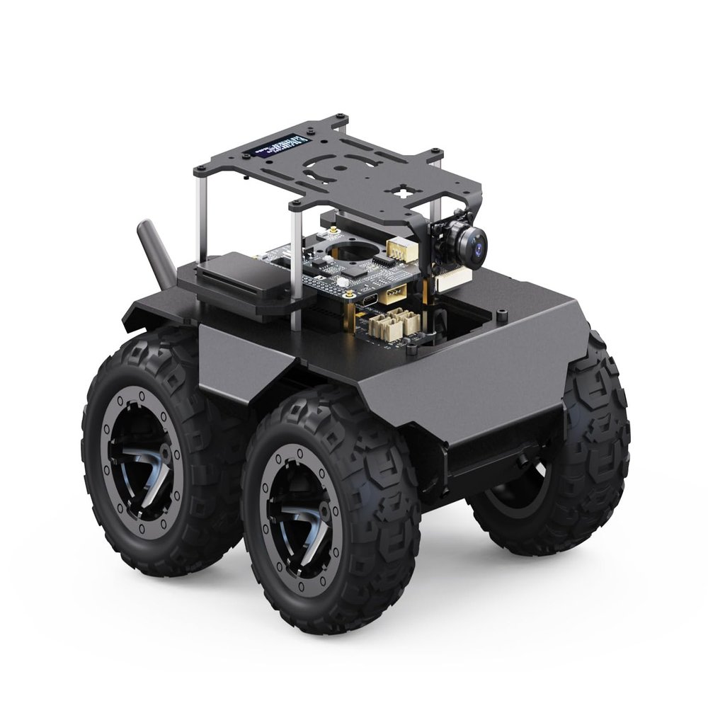 Waveshare RaspRover Open-Source 4WD AI Robot,Compatible with Raspberry Pi 4B, Dual Controllers, Computer Vision, PI4B-4GB NOT Included