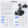 Waveshare RaspRover Open-Source 4WD AI Robot,Compatible with Raspberry Pi 4B, Dual Controllers, Computer Vision, PI4B-4GB NOT Included view 3