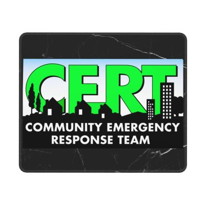 Cert Community Emergency Response Team Mouse Pad Advanced Textured Mouse Pad Suitable for Laptops Computers and PCs Gaming and Work 10x12in