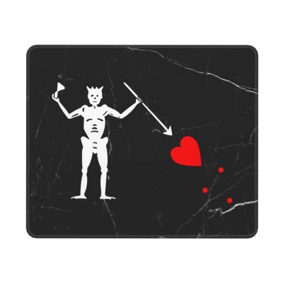 DKMDD Pirate Flag Blackbeard Mouse Pad Advanced Textured Mouse Pad Suitable for Laptops Computers and PCs Gaming and Work 10x12in