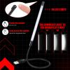 Tujoe 2 Pieces USB LED Light for Laptop Keyboard Gooseneck Light Computer Lamp Flexible Stick Dimmable LED Lamp Touch Switch for Reading Book(Black) view 3