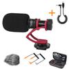 COMICA CVM-VM10II R Universal Video Microphone with CVM-D-UC 3.5mm TRS to USB Type C Audio Output Cable for Samsung, iPads and USB Type C Devices view 1