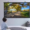 Xnyaizyc Projector Screen 60" 72" 80" Projection Screen 4:3 Ratio +2.5 Gain, Wall or Ceiling Mountable HD Movie Projector Screen 16:9, for Home Cinema School Office (Size : 80" (4:3)) view 2