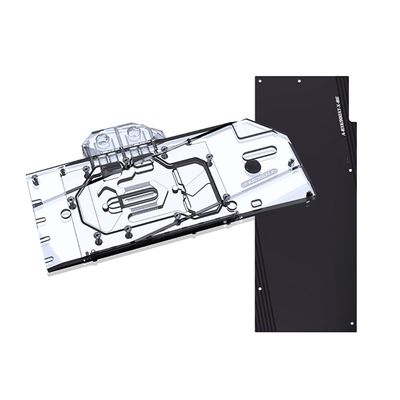 GPU Water Block Use for AMD RX6800/6800XT/6900XT Reference Edition Graphics Card - Copper GPU Water Cooling Block with Metal Backplate/RGB Aura 5V RBW