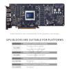 GPU Water Block Use for AMD RX6800/6800XT/6900XT Reference Edition Graphics Card - Copper GPU Water Cooling Block with Metal Backplate/RGB Aura 5V RBW view 2