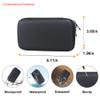Elonbo Carrying Case for RoamWiFi 4G LTE Mobile Hotspot Router, R10 Router Travel Bag Worldwide Portable WiFi Storage Holder, Mesh Pocket Fits Cable, Black+Inside Orange view 3