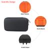 Elonbo Carrying Case for RoamWiFi 4G LTE Mobile Hotspot Router, R10 Router Travel Bag Worldwide Portable WiFi Storage Holder, Mesh Pocket Fits Cable, Black+Inside Orange view 4