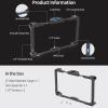 Nitze Cage JT-I04A Compatible with BM7 II DS Monitor Built-in Cold Shoe, Multiple 1/4-20 Threaded Holes and 1/4 for Camera Field Monitor on DSLR Shoulder Rig view 2