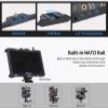 Nitze Cage JT-I04A Compatible with BM7 II DS Monitor Built-in Cold Shoe, Multiple 1/4-20 Threaded Holes and 1/4 for Camera Field Monitor on DSLR Shoulder Rig view 3