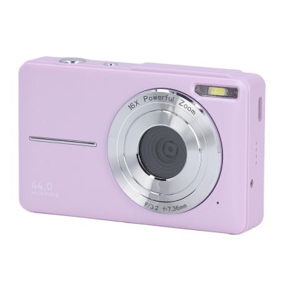 Digital Camera, 16X Zoom Auto Focus Anti Shake Digital Camera with 2.5 Inch Display, 44MP 1080P HD Digital Point and Shoot Camera for Teens Students (US Plug)