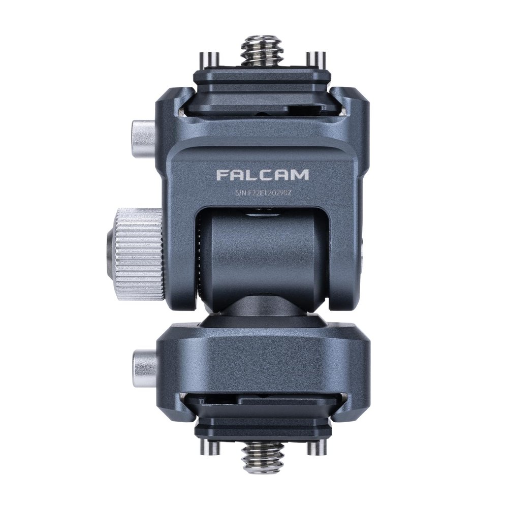 FALCAM Field Monitor Mount Holder Kit, Monitor Holder with 2-Pieces F22 Quick Release Plate, 360-Degree Swivel and 180-Degree Tilt Adjustable for 5" and 7" Monitor-2543