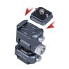 FALCAM Field Monitor Mount Holder Kit, Monitor Holder with 2-Pieces F22 Quick Release Plate, 360-Degree Swivel and 180-Degree Tilt Adjustable for 5" and 7" Monitor-2543 view 3