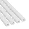D-Line 13.12ft Cable Raceway, Self Adhesive Cord Cover, Hide 1x Cord, Paintable - 4X 0.4in x 0.31in (H) x 39in Lengths - White view 1