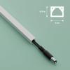 D-Line 13.12ft Cable Raceway, Self Adhesive Cord Cover, Hide 1x Cord, Paintable - 4X 0.4in x 0.31in (H) x 39in Lengths - White view 3