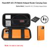 Elonbo Carrying Case for RoamWiFi 4G LTE Mobile Hotspot Router, R10 Router Travel Bag Worldwide Portable WiFi Storage Holder, Mesh Pocket Fits Cable, Black view 2