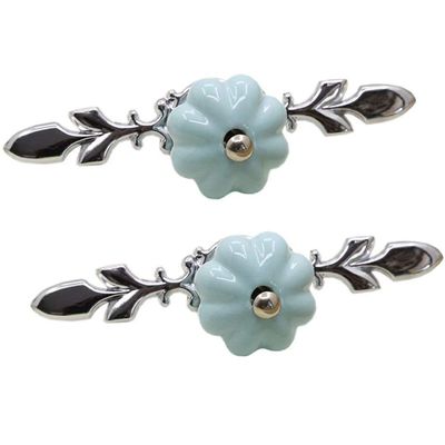 Ceramic Door Knobs,drawer knobs, 2 pcs Cute Cabinet Drawer Knob Ceramic Knobs Pull with Screws for Kitchen Cabinets, Cupboards, Wardrobe, Drawer, Dresser, Bin, Chest et Wardrobe do ( Color : Light B
