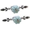  Ceramic Door Knobs,drawer knobs, 2 pcs Cute Cabinet Drawer Knob Ceramic Knobs Pull with Screws for Kitchen Cabinets, Cupboards, Wardrobe, Drawer, Dresser, Bin, Chest et Wardrobe do ( Color : Light B view 1